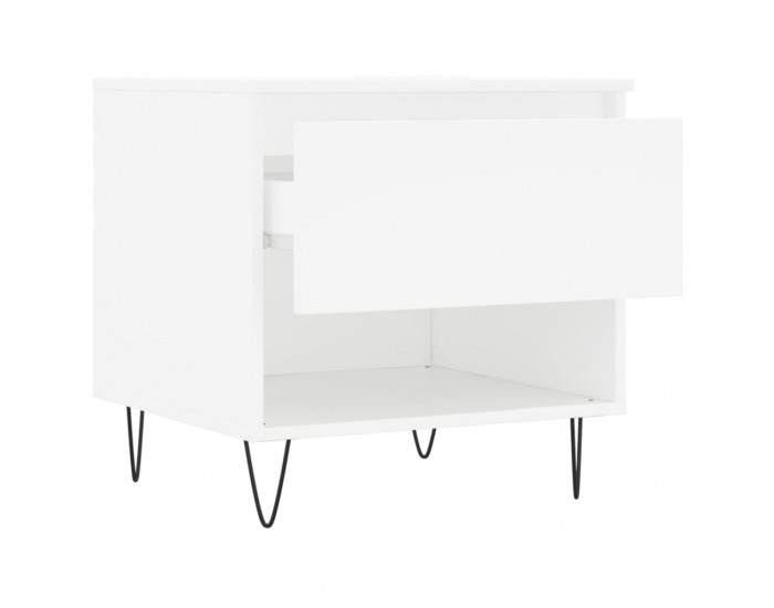 Sonata H Маси за кафе, 2 бр, бели, 50x46x50 см, инженерно дърво