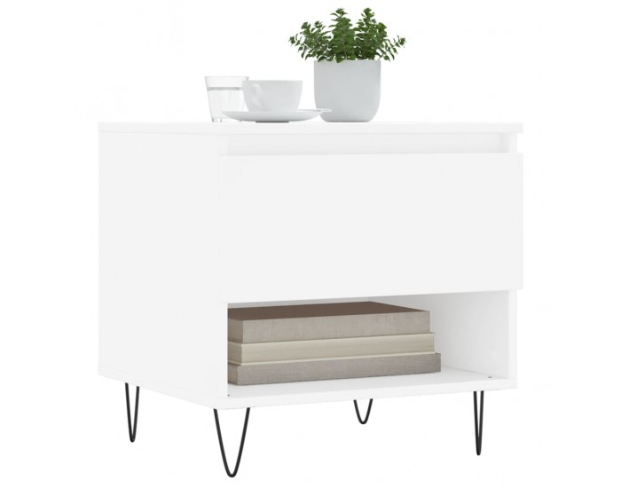 Sonata H Маси за кафе, 2 бр, бели, 50x46x50 см, инженерно дърво