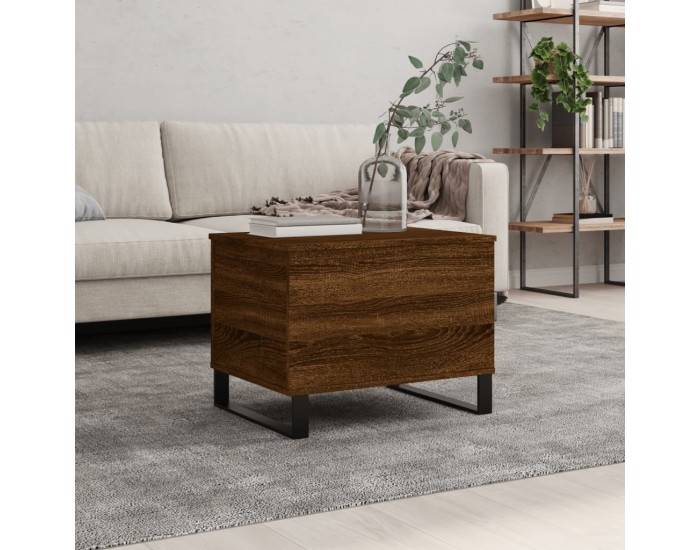 Sonata H Маса за кафе, кафяв дъб, 60x44,5x45 см, инженерно дърво