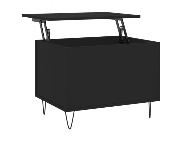 Sonata H Кафе маса, черна, 60x44,5x45 см, инженерно дърво