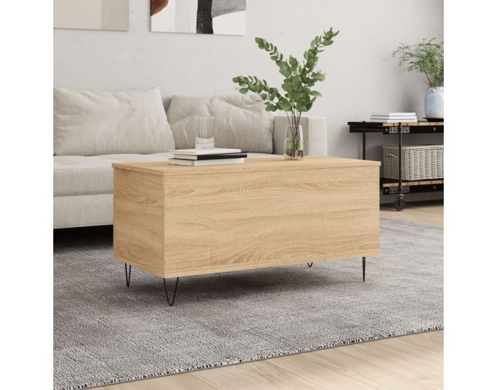 Sonata H Кафе маса, дъб сонома, 90x44,5x45 см, инженерно дърво