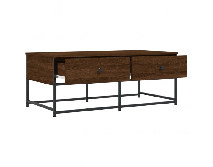 Sonata H Кафе маса, кафяв дъб, 100x51x40 см, инженерно дърво