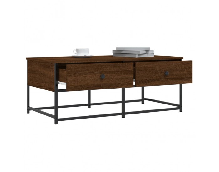 Sonata H Кафе маса, кафяв дъб, 100x51x40 см, инженерно дърво