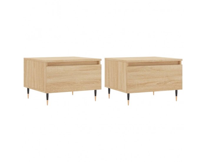 Sonata H Холни маси, 2 бр, дъб сонома, 50x46x35 см, инженерно дърво