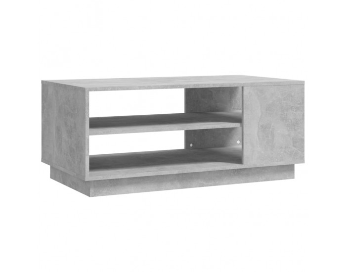 Sonata H Кафе маса, бетонно сива, 102x55x43 см, инженерно дърво