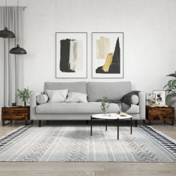 Sonata H Холни маси, 2 бр, опушен дъб, 50x46x35 см, инженерно дърво - Холни маси