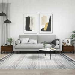 Sonata H Холни маси, 2 бр, Кафяв дъб, 50x46x35 см, инженерно дърво - Холни маси