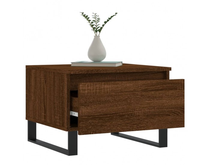 Sonata H Холни маси, 2 бр, Кафяв дъб, 50x46x35 см, инженерно дърво