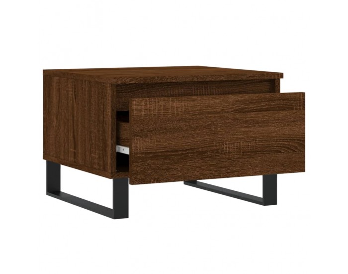 Sonata H Холни маси, 2 бр, Кафяв дъб, 50x46x35 см, инженерно дърво