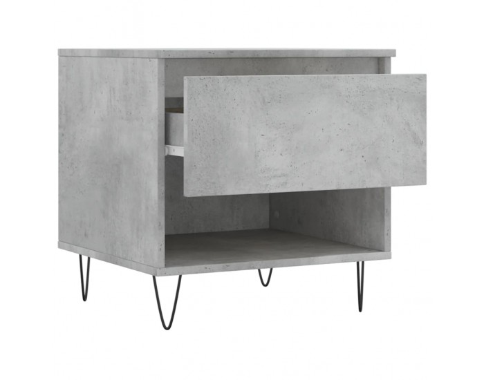 Sonata H Кафе маса, бетонно сива, 50x46x50 см, инженерно дърво