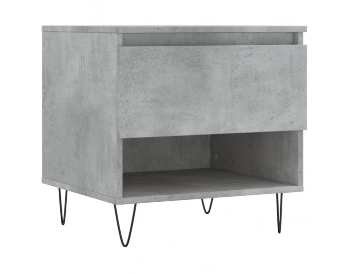 Sonata H Кафе маса, бетонно сива, 50x46x50 см, инженерно дърво