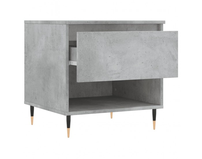 Sonata H Кафе маса, бетонно сива, 50x46x50 см, инженерно дърво