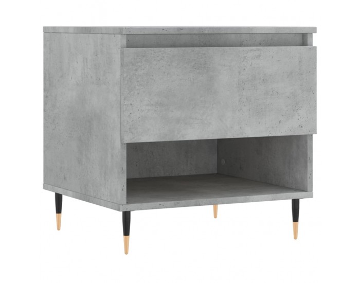 Sonata H Кафе маса, бетонно сива, 50x46x50 см, инженерно дърво