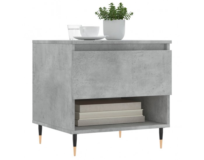 Sonata H Кафе маса, бетонно сива, 50x46x50 см, инженерно дърво