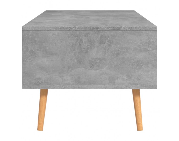 Sonata H Маса за кафе, бетонно сива, 100x49,5x43 см, инженерно дърво