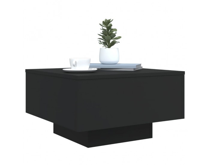 Sonata H Маса за кафе, черна, 55x55x31 см, инженерно дърво