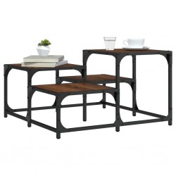 Sonata H Кафе маса, кафяв дъб, 68x68x40 см, инженерно дърво - Холни маси