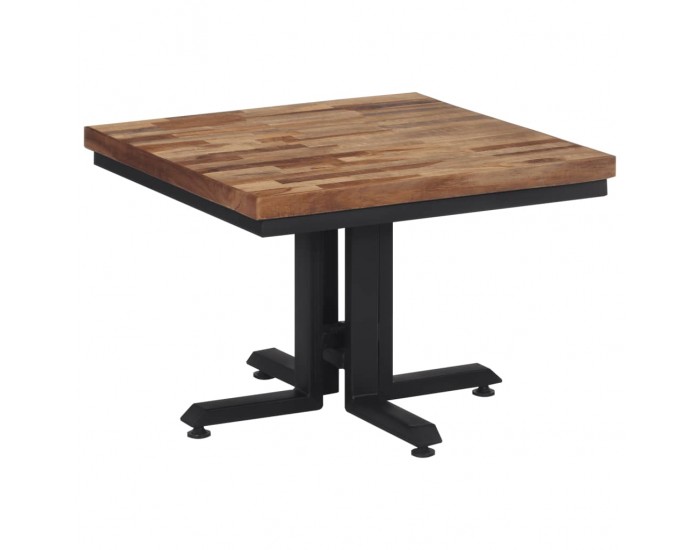 Sonata H Маса за кафе 55x55x40 см масивно регенерирано тиково дърво