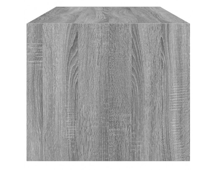 Sonata H Маса за кафе със стъклени врати, сив сонома, 102x50x42 см