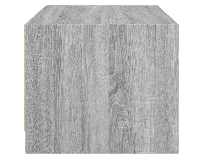 Sonata H Маса за кафе със стъклени врати, сив сонома, 68x50x42 см