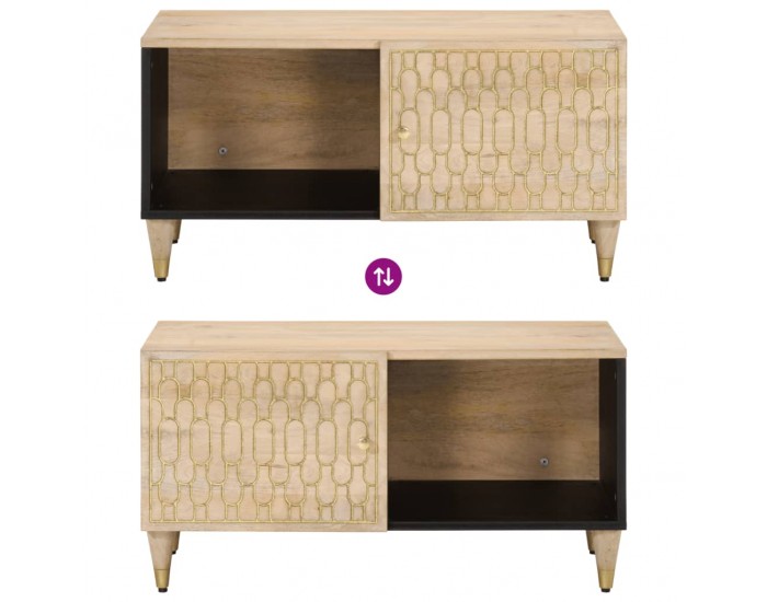 Sonata H Кафе маса, 80x50x40 см, мангово дърво масив