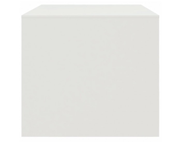 Sonata H Маса за кафе, бяла, 67x50x44 см, стомана