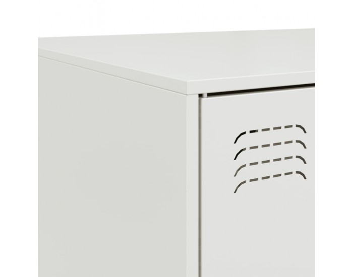 Sonata H Маса за кафе, бяла, 67x50x44 см, стомана