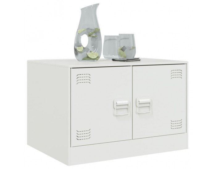 Sonata H Маса за кафе, бяла, 67x50x44 см, стомана