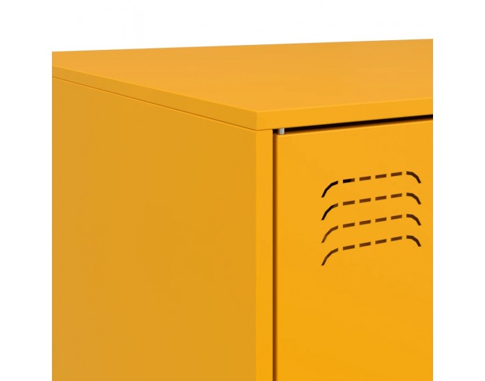 Sonata H Маса за кафе, горчица жълто, 67x50x44 см, стомана