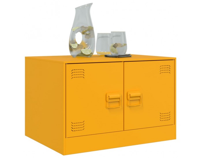 Sonata H Маса за кафе, горчица жълто, 67x50x44 см, стомана