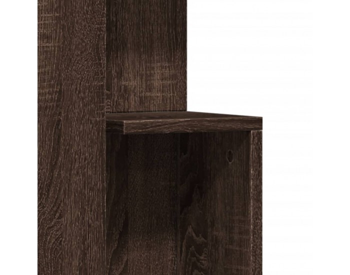 Sonata H Странична маса, кафяв дъб, 35x35x60 см, инженерно дърво