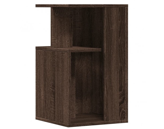 Sonata H Странична маса, кафяв дъб, 35x35x60 см, инженерно дърво