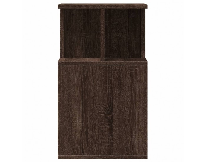 Sonata H Странична маса, кафяв дъб, 35x35x60 см, инженерно дърво