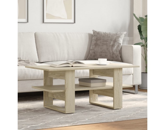 Sonata H Кафе маса, дъб сонома, 102x55x42 см, инженерно дърво