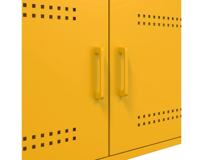 Sonata H Маса за кафе, горчица жълто, 68x50x50,5 см, стомана