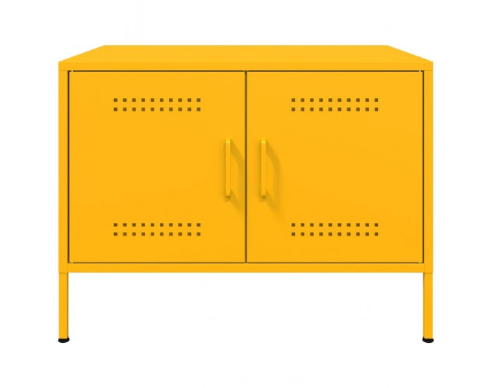 Sonata H Маса за кафе, горчица жълто, 68x50x50,5 см, стомана