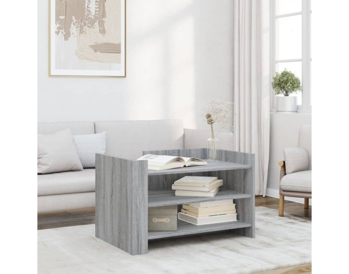 Sonata H Кафе маса, сив сонома, 80x50x50 см, инженерно дърво