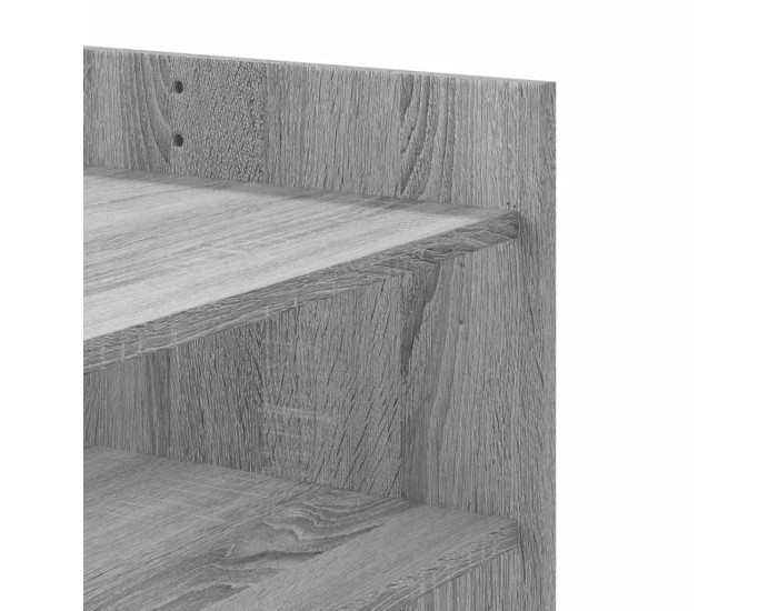 Sonata H Кафе маса, сив сонома, 80x50x50 см, инженерно дърво