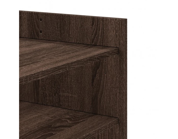 Sonata H Кафе маса, кафяв дъб, 100x50x50 см, инженерно дърво