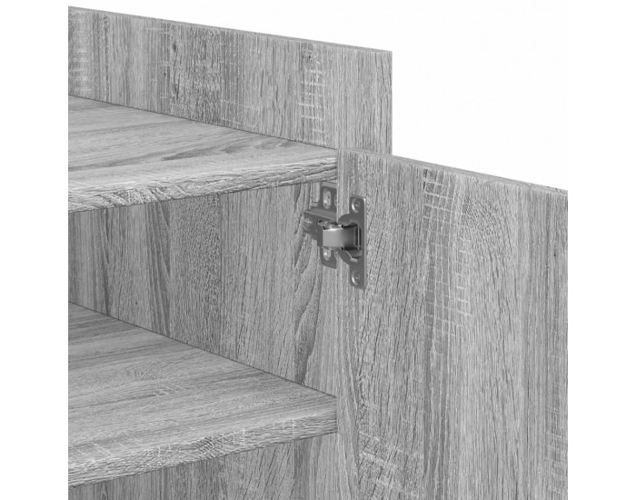 Sonata H Кафе маса, сив сонома, 100x50x50 см, инженерно дърво