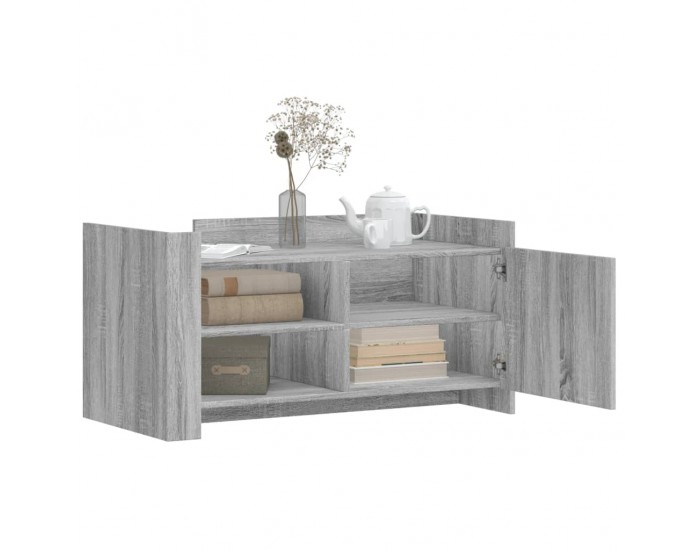 Sonata H Кафе маса, сив сонома, 100x50x50 см, инженерно дърво