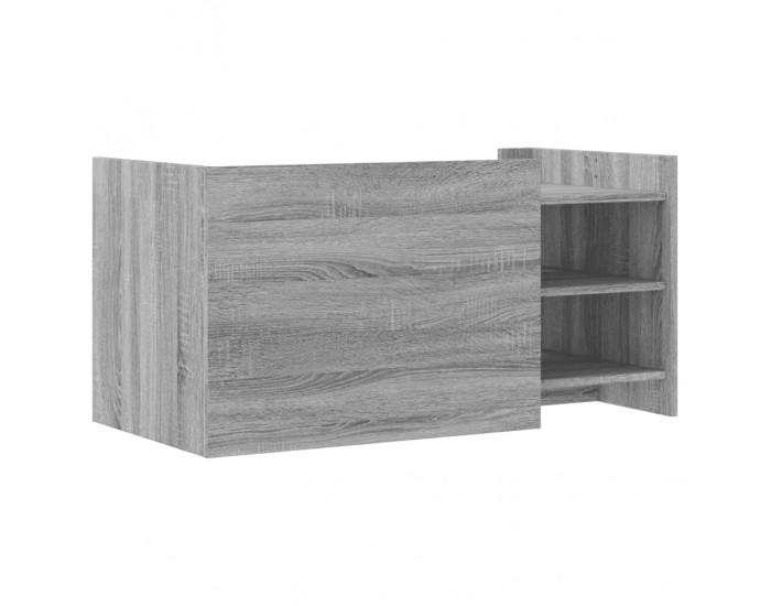 Sonata H Кафе маса, сив сонома, 100x50x50 см, инженерно дърво