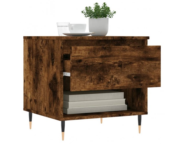 Sonata H Маса за кафе, опушен дъб, 50x46x50 см, инженерно дърво