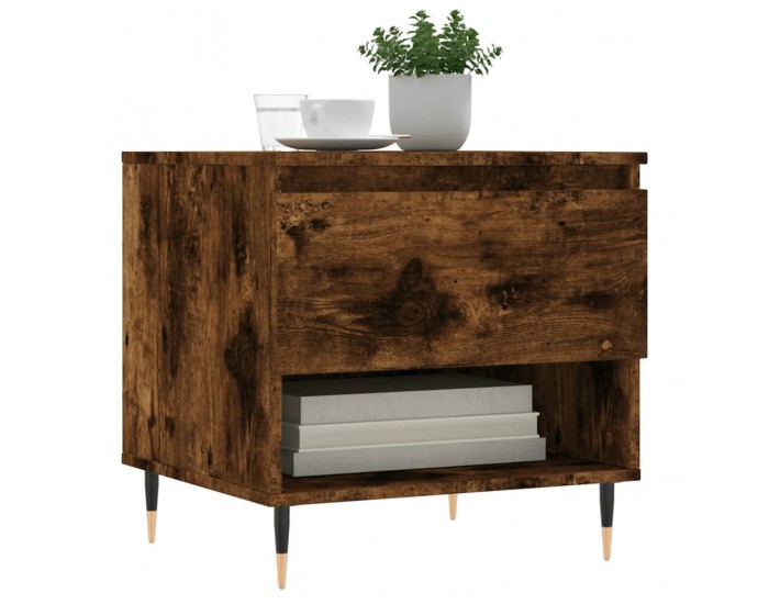 Sonata H Маса за кафе, опушен дъб, 50x46x50 см, инженерно дърво