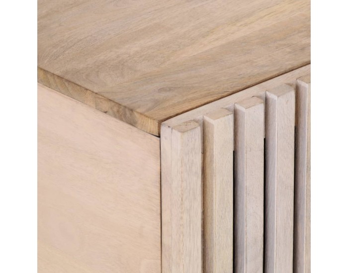 Sonata H Маса за кафе, бял, 100x55x40 см, масивно мангово дърво