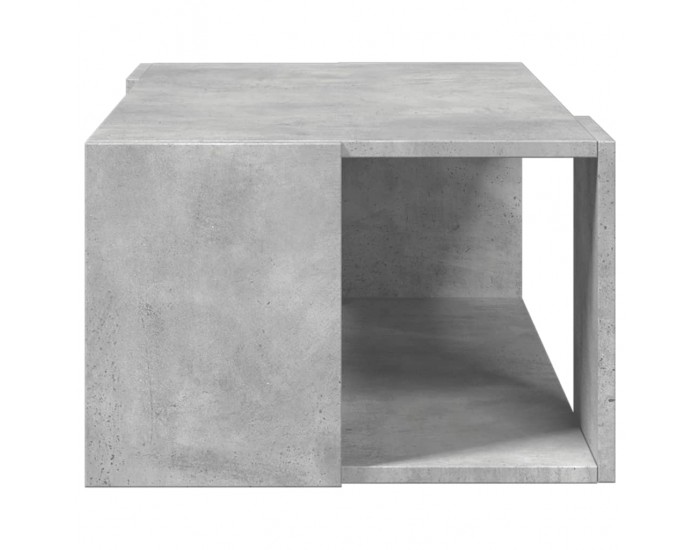 Sonata H Кафе маса, бетонно сива, 89,5x48x30 см, инженерно дърво