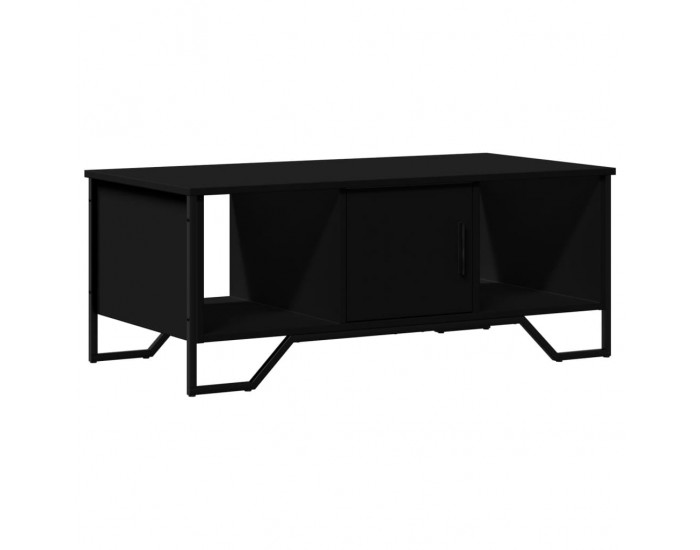 Sonata H Кафе маса, черна, 100x51x40 см, инженерно дърво