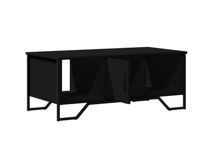 Sonata H Кафе маса, черна, 100x51x40 см, инженерно дърво