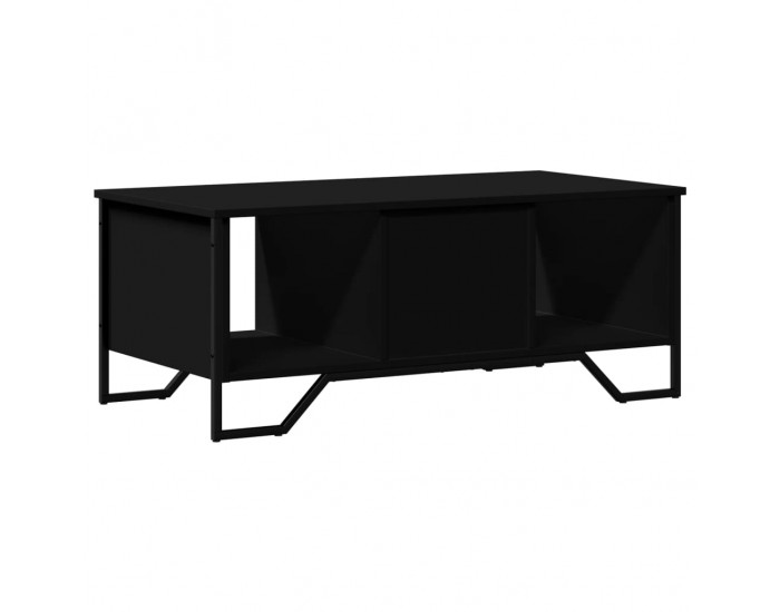 Sonata H Кафе маса, черна, 100x51x40 см, инженерно дърво