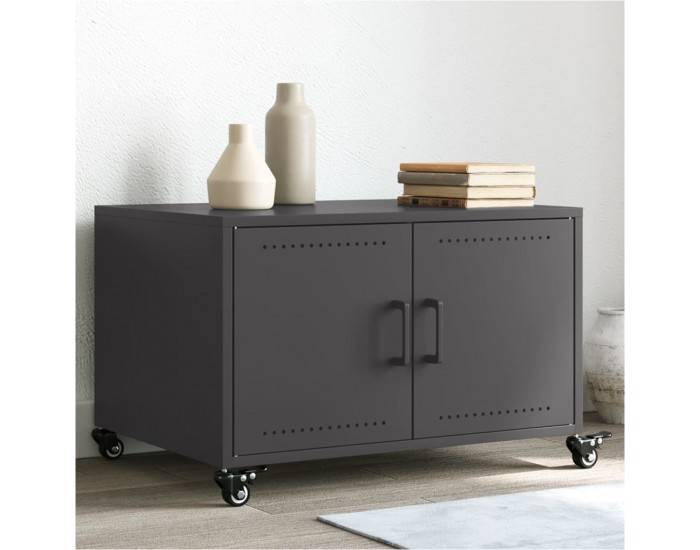 Sonata H Маса за кафе, черна, 68x50x43,5 см, стомана